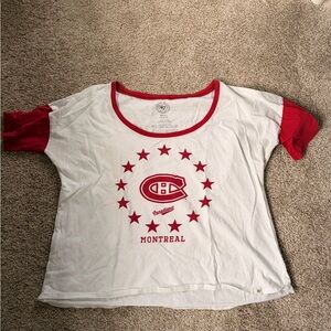 47 Women's Montreal Canadiens Tee - Red and White